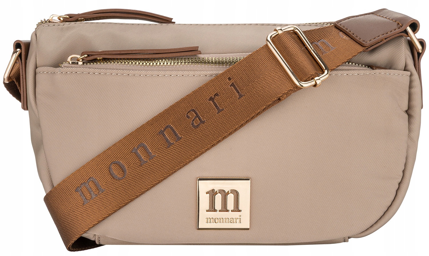 Torebka listonoszka crossbody Monnari BAG1370-015 beżowy