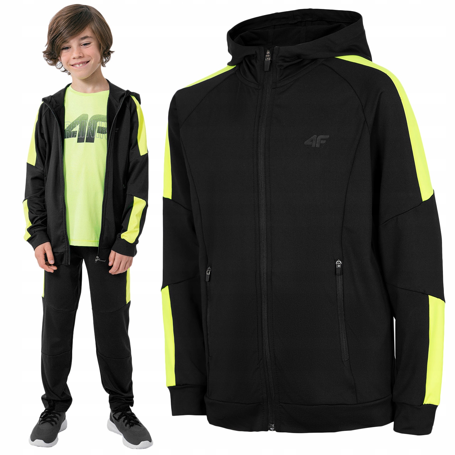 

Bluza z Kapturem rozpinana 4F termoaktywna 158/164