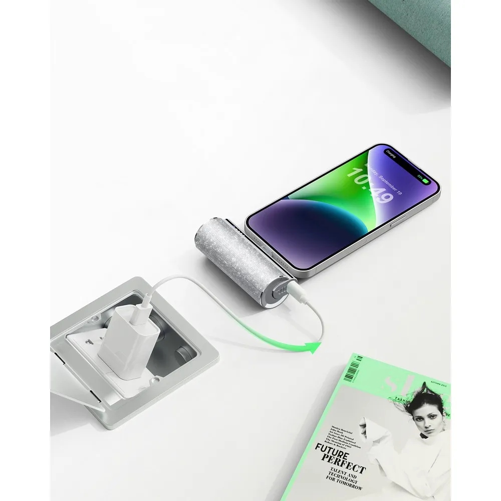 Powerbank Veger PlugOn (W0573P) Pd QC3.0 2,4A 12W 5000 mAh z wbudowanym złą