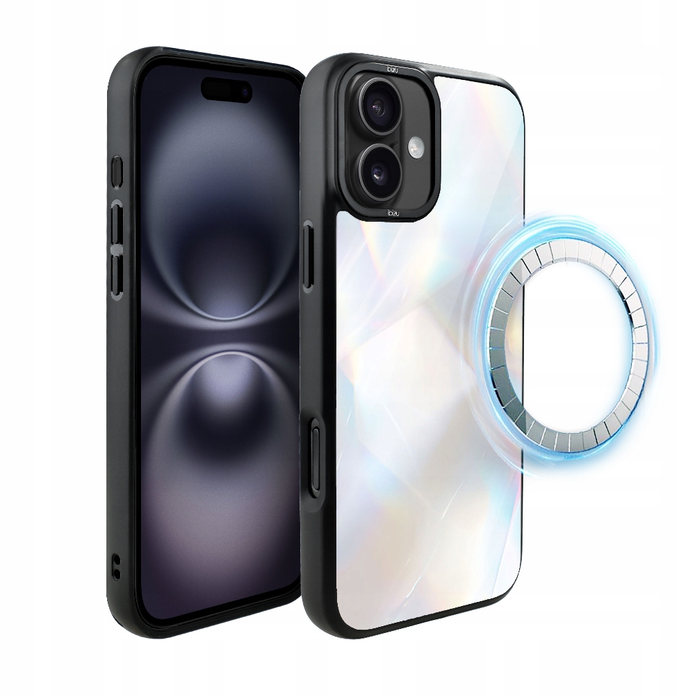 Pouzdro pro iPhone 16 Plus Ibizu DropGuard Matt s MagSafe a opálovým diamantem