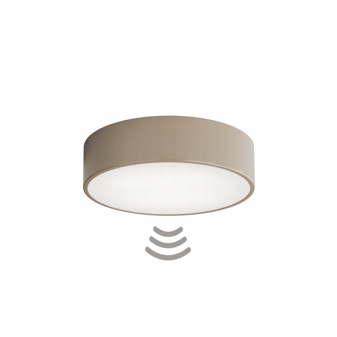 Lampa sufitowa Plafon Cleo 300 Beżowy z Czujnikiem Ruchu
