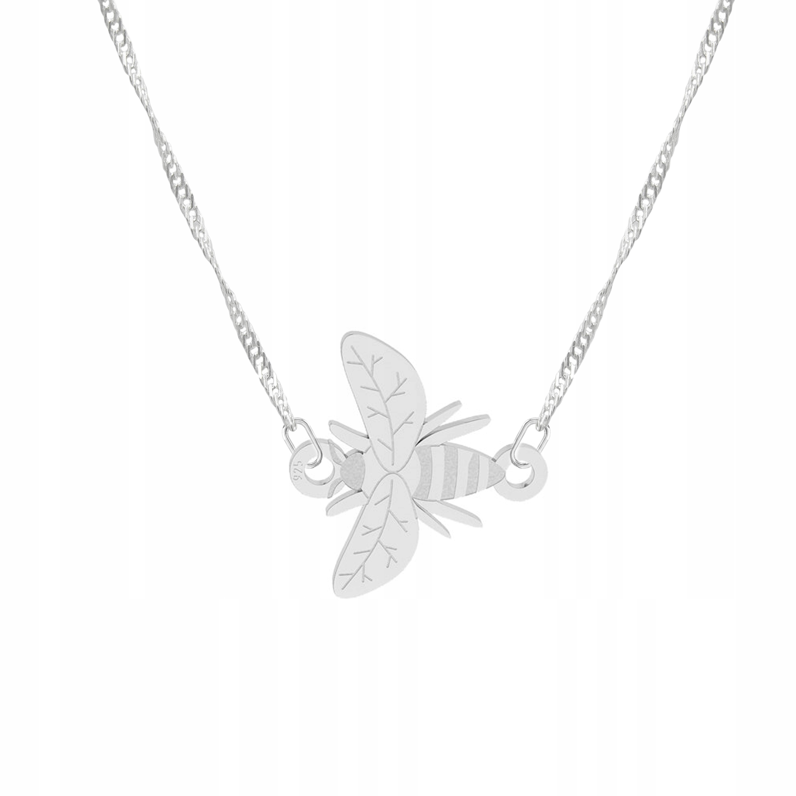 Stříbrný řetízek náhrdelník ryzosti 925 Včela