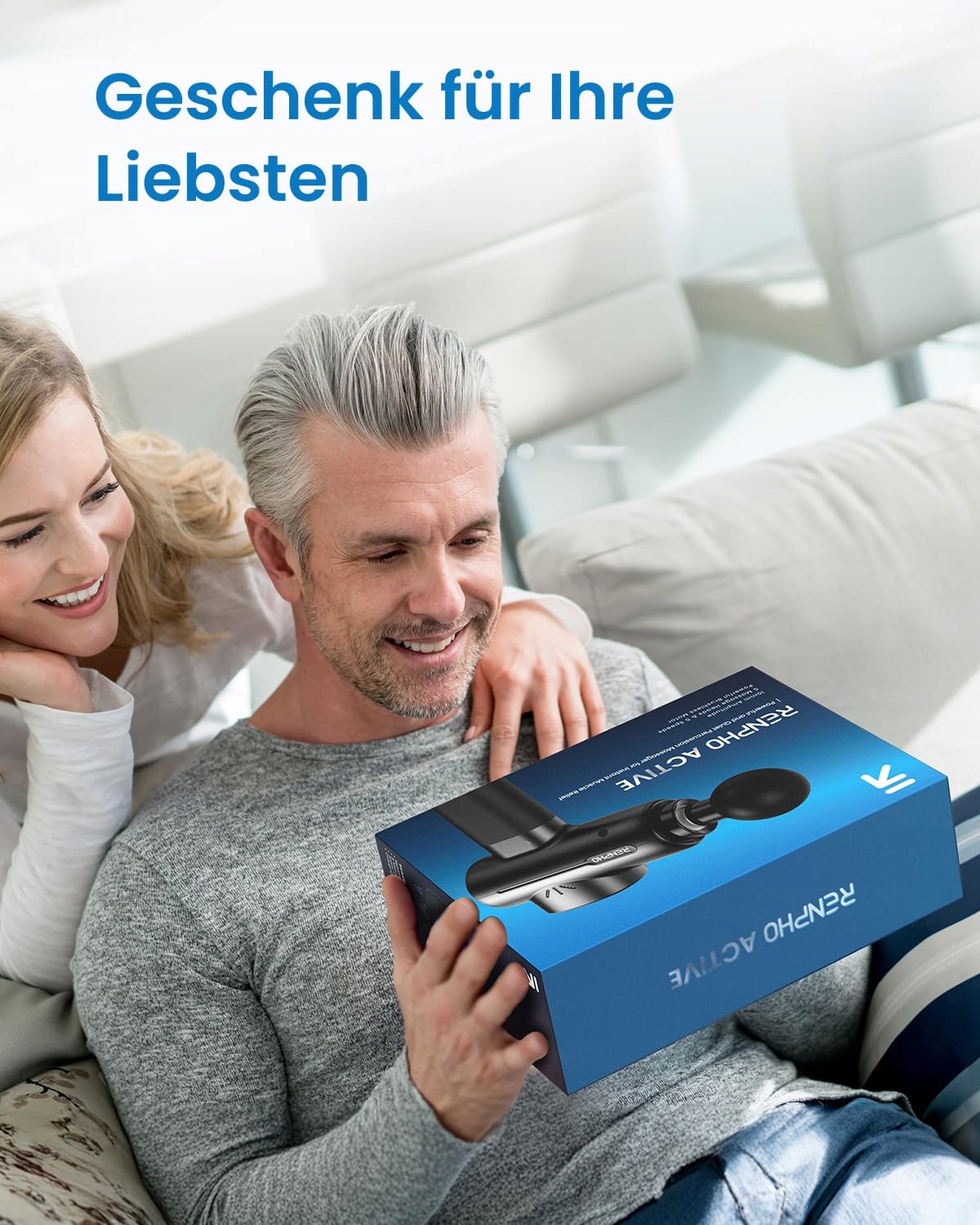 RENPHO Pistolet Do Masażu Głębokich Tkanek USB C Relaks Mięśni Czarny — miniatura 8