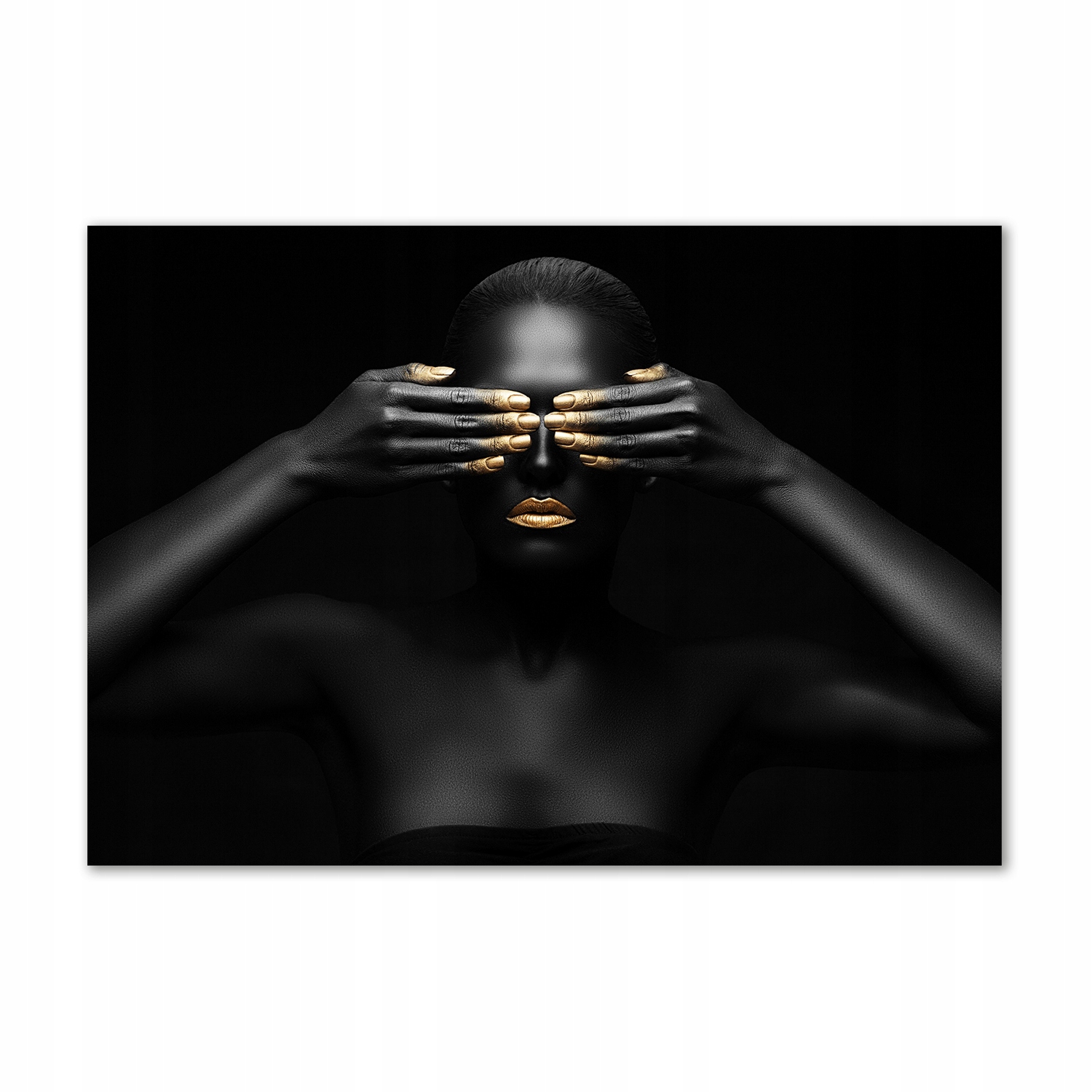 

Foto obraz szkło akrylowy Kobieta w czerni 100x70