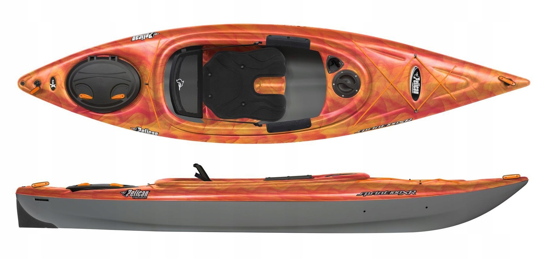 Lekki Stabilny Turystyczny Kajak Jednoosobowy Sprint 100 Xr Pelican Kanada