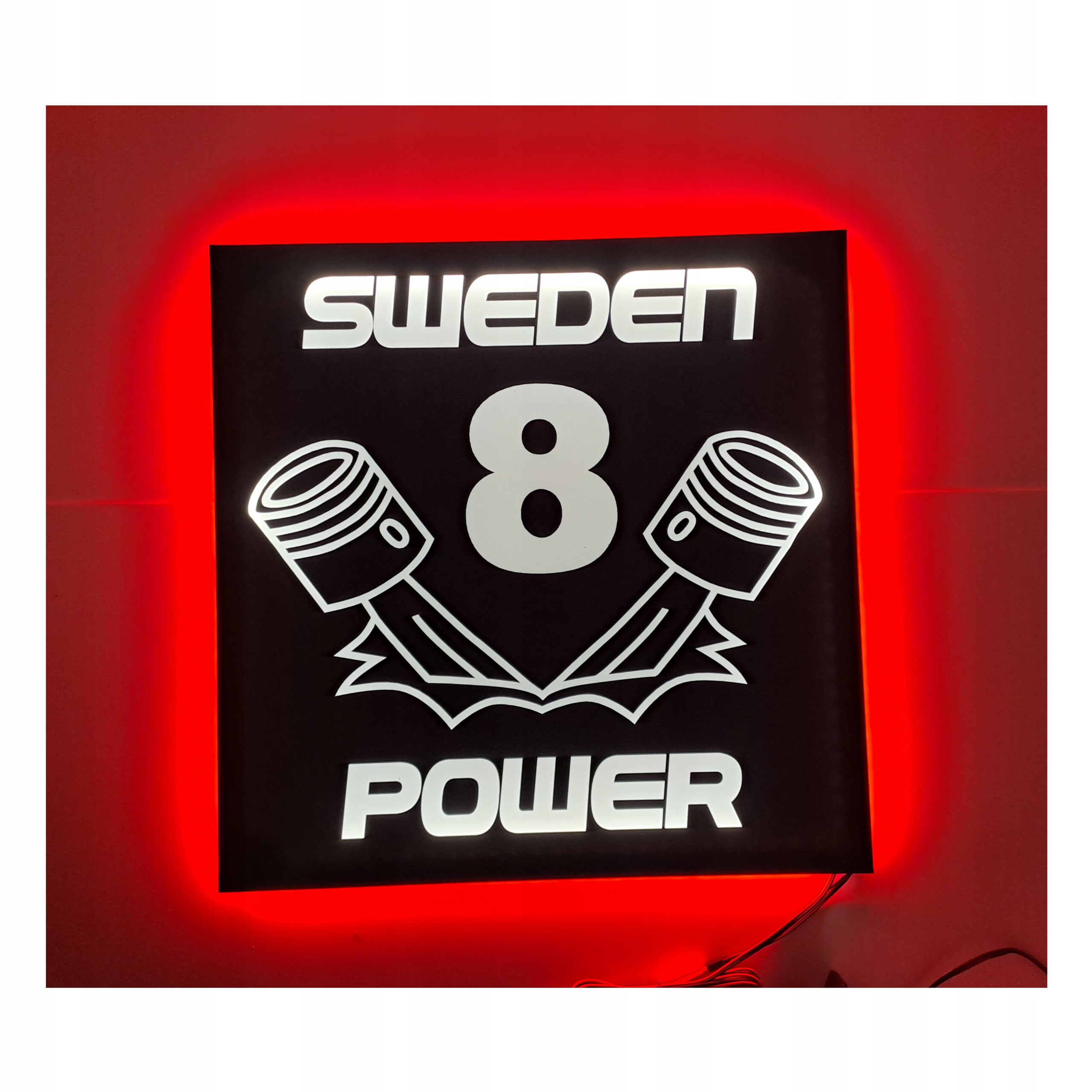 Led tabuľa Sweden Power nad posteľ s podsvietením kabíny Tir Lkw