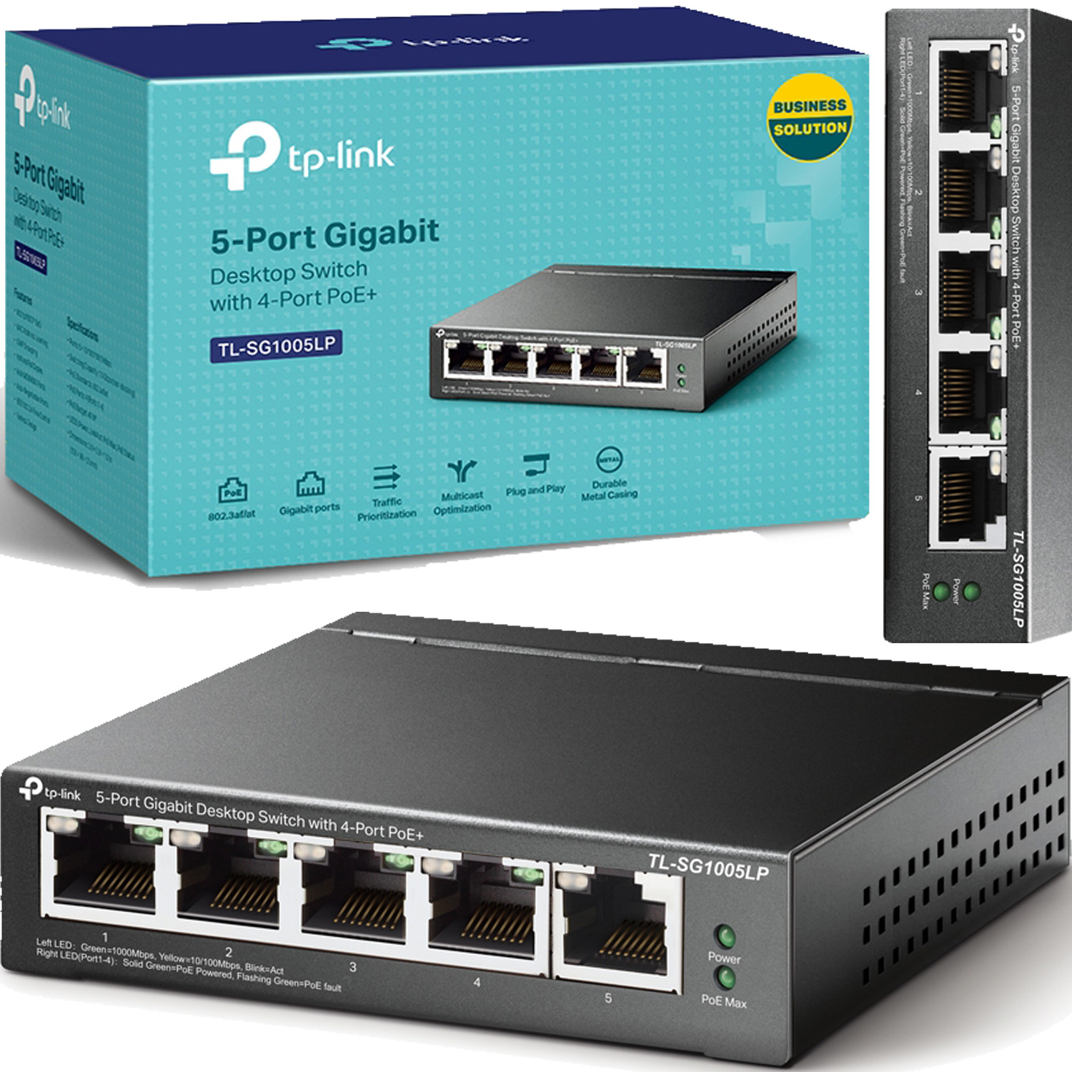 

Tp-link TL-SG1005LP Desktop Switch 4-Port PoE+