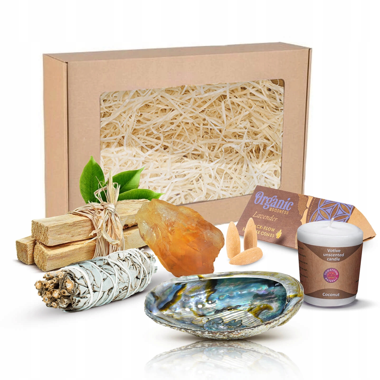 Ezoterická sada pro meditaci Rituál přitažlivosti Palo Santo a Šalvěj