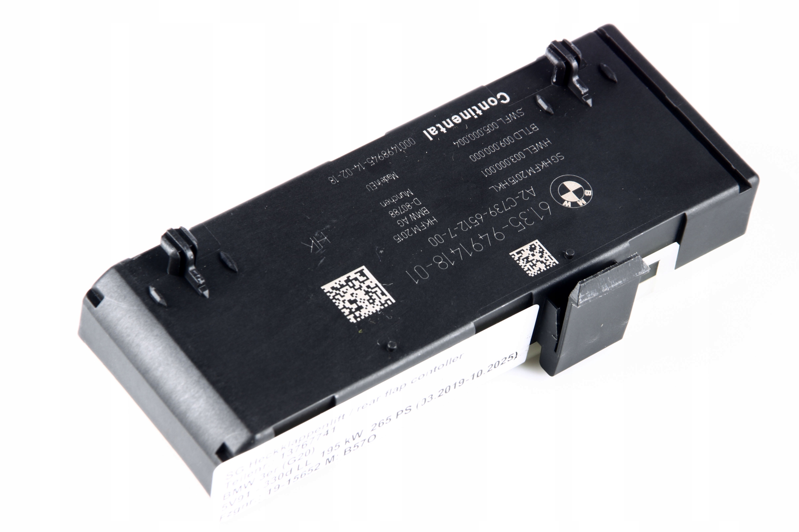 BMW G11 G12 module control unit of the rear bonnet boot 9491418