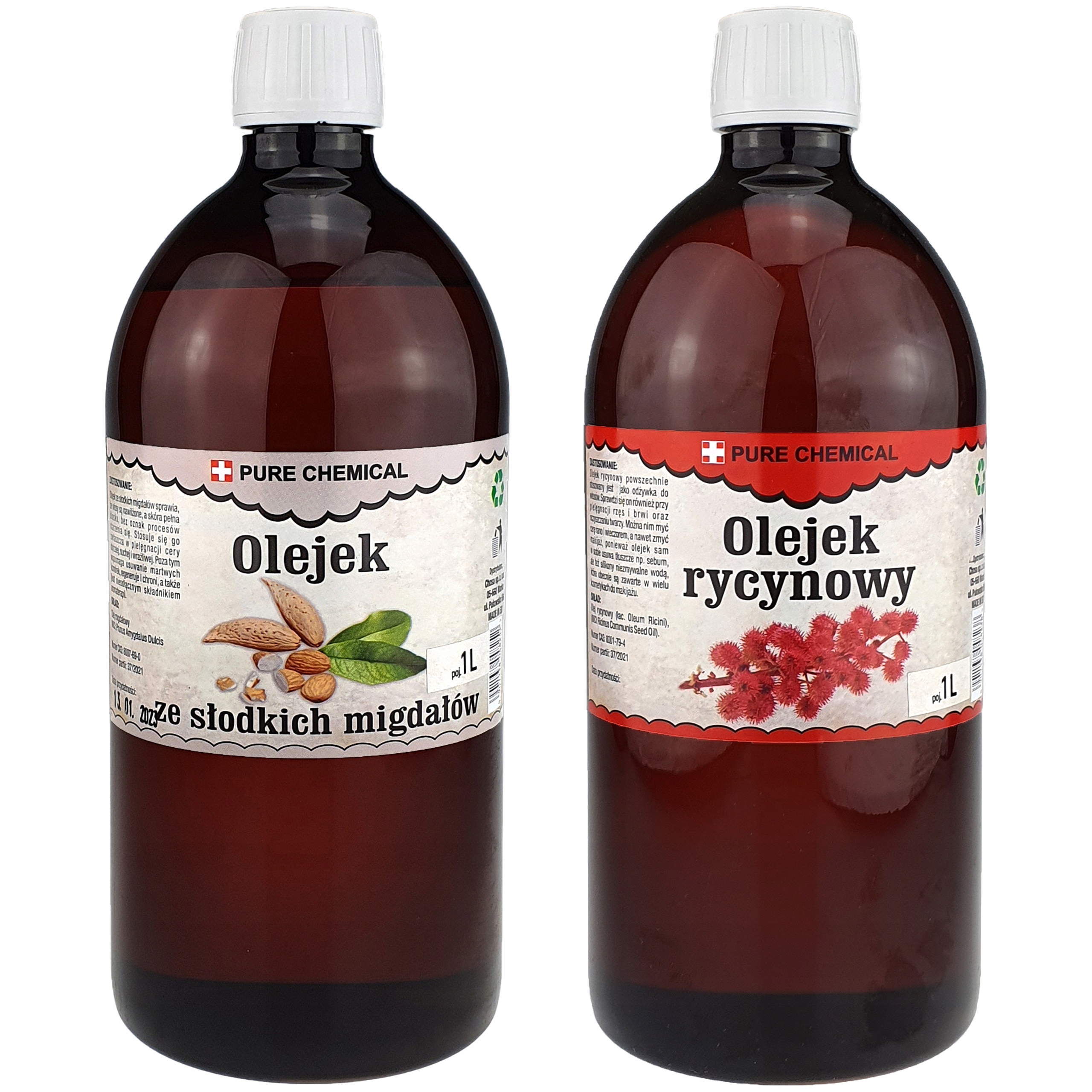 Olej Migdałowy Ze Słodkich Migdałów Olejek Rycynowy Nierafinowy