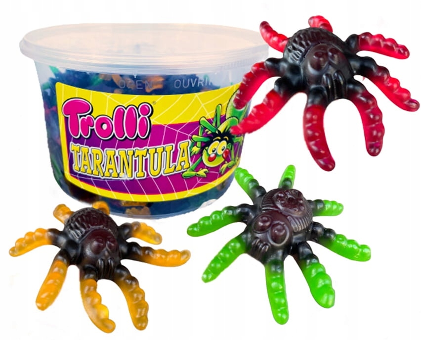 Levně želé bonbony Tarantule Halloween Trolli 75ks x 13 g