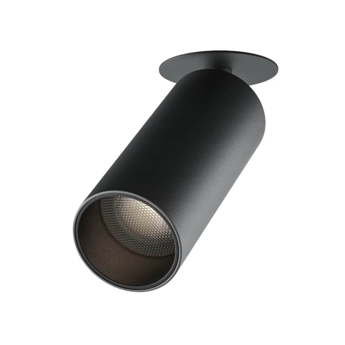 Zapuštěné kulaté svítidlo, moderní černá pohyblivá Led trubice 4000K Maytoni