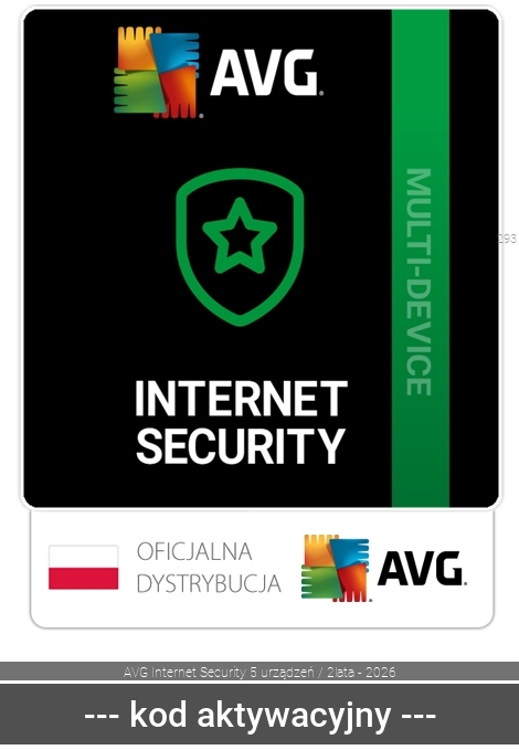 AVG Antywirus AVG Internet Security 2026 5 st. / 24 miesiące ESD