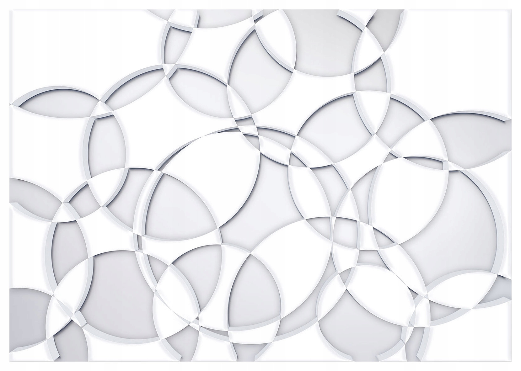 Fototapeta Geometrické kruhy světla a stínu Minimalismus 312x219 3D lepidlo