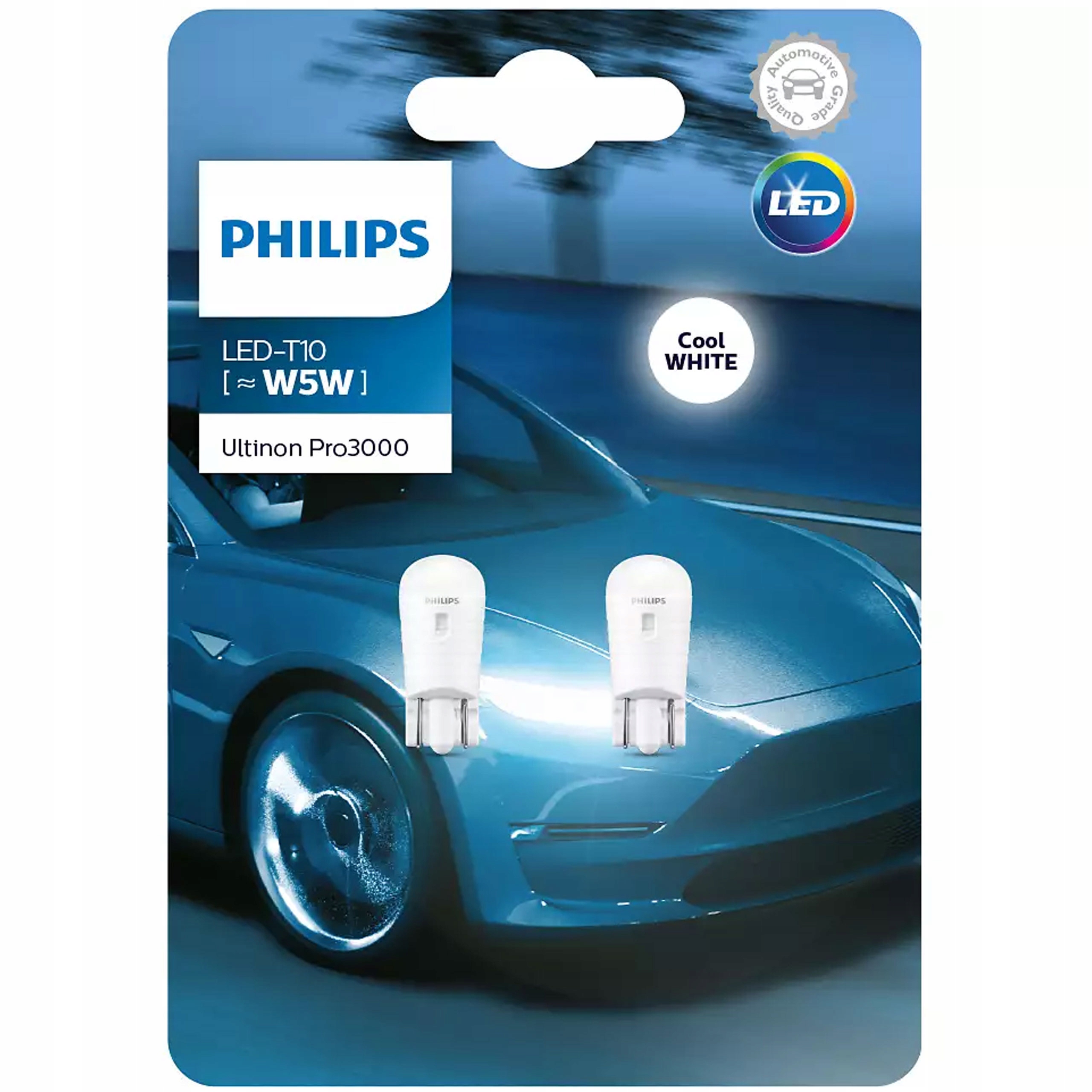 Филипс диодные. Набор автоламп led Philips 11961u30cwb2 w5w. Лампа t10 Philips (w5w) 12v Ultinon pro3000 6000k. W5w t10 Philips Ultinon led. Philips Ultinon pro3000 w5w.