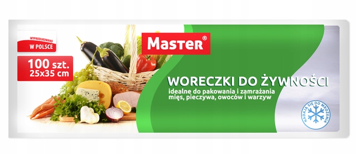 

Master S011 Woreczki Do Żywności 25X35CM 100SZT Ro