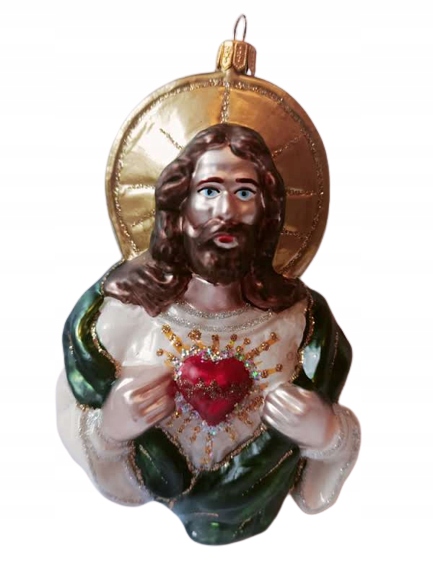 

Bombki Choinkowe Szklane Jezus 17cm