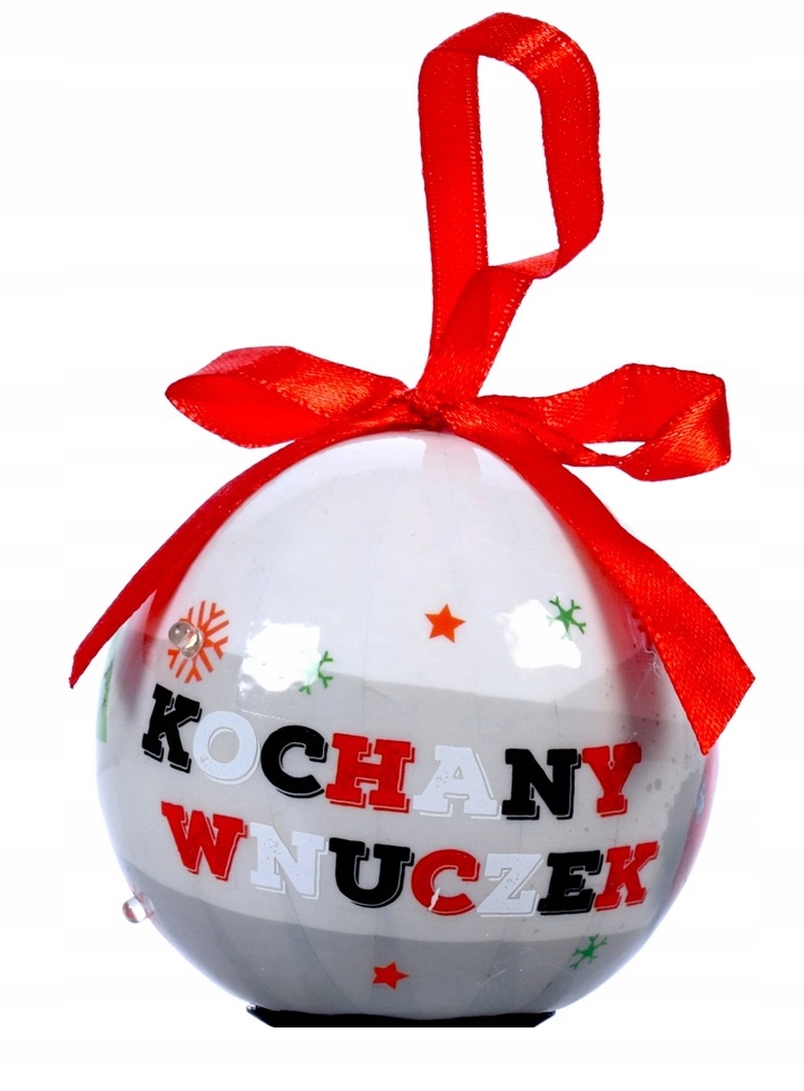 

Bombka Na Choinkę Led Nietłukąca Kochany Wnuczek