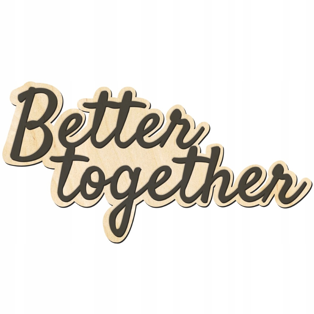 Nápis dřevěný Better Together svatební dekorace na svatební hostina svatba stěnu