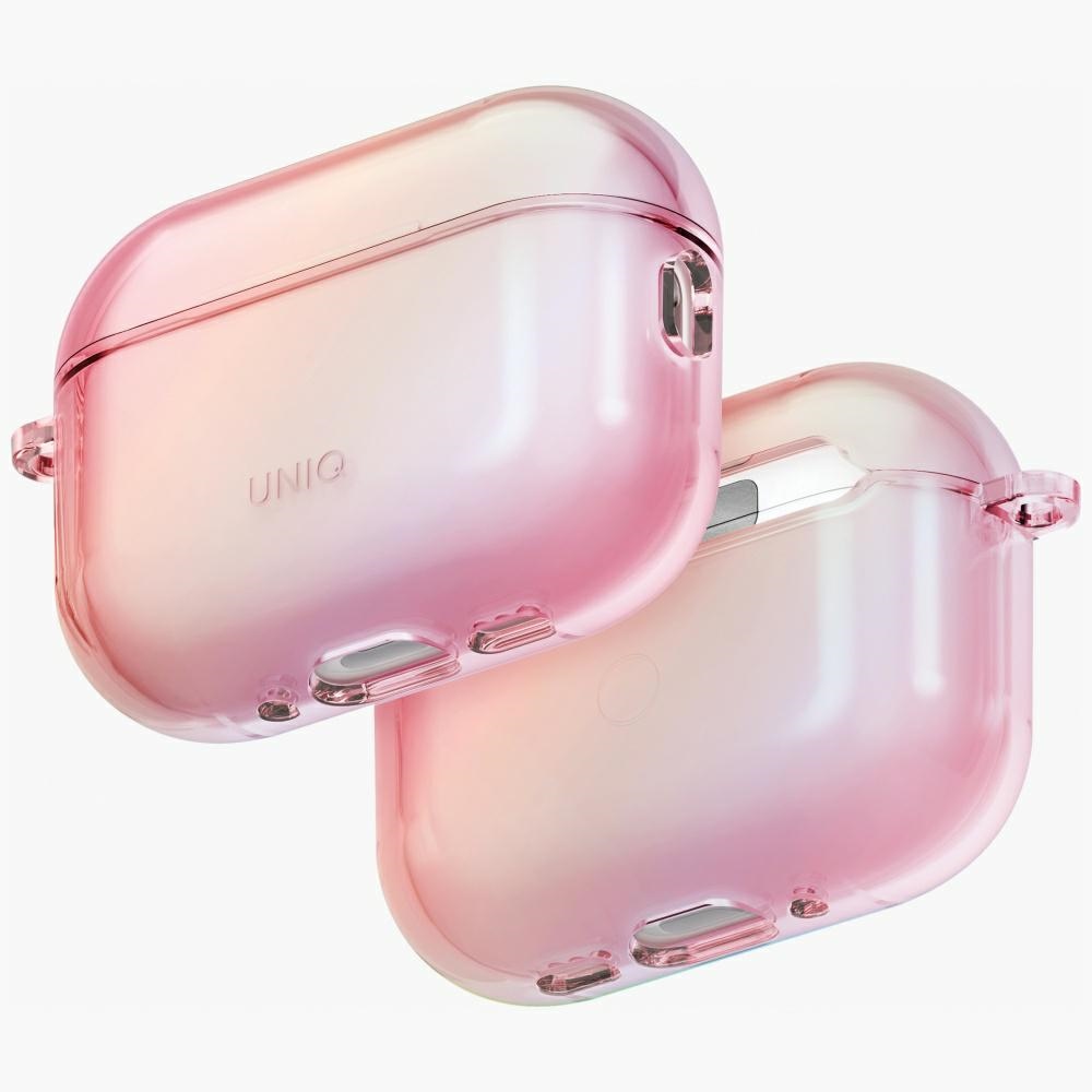 Pouzdro Uniq Iridescia pro AirPods Pro 3 Hang Case pink prism