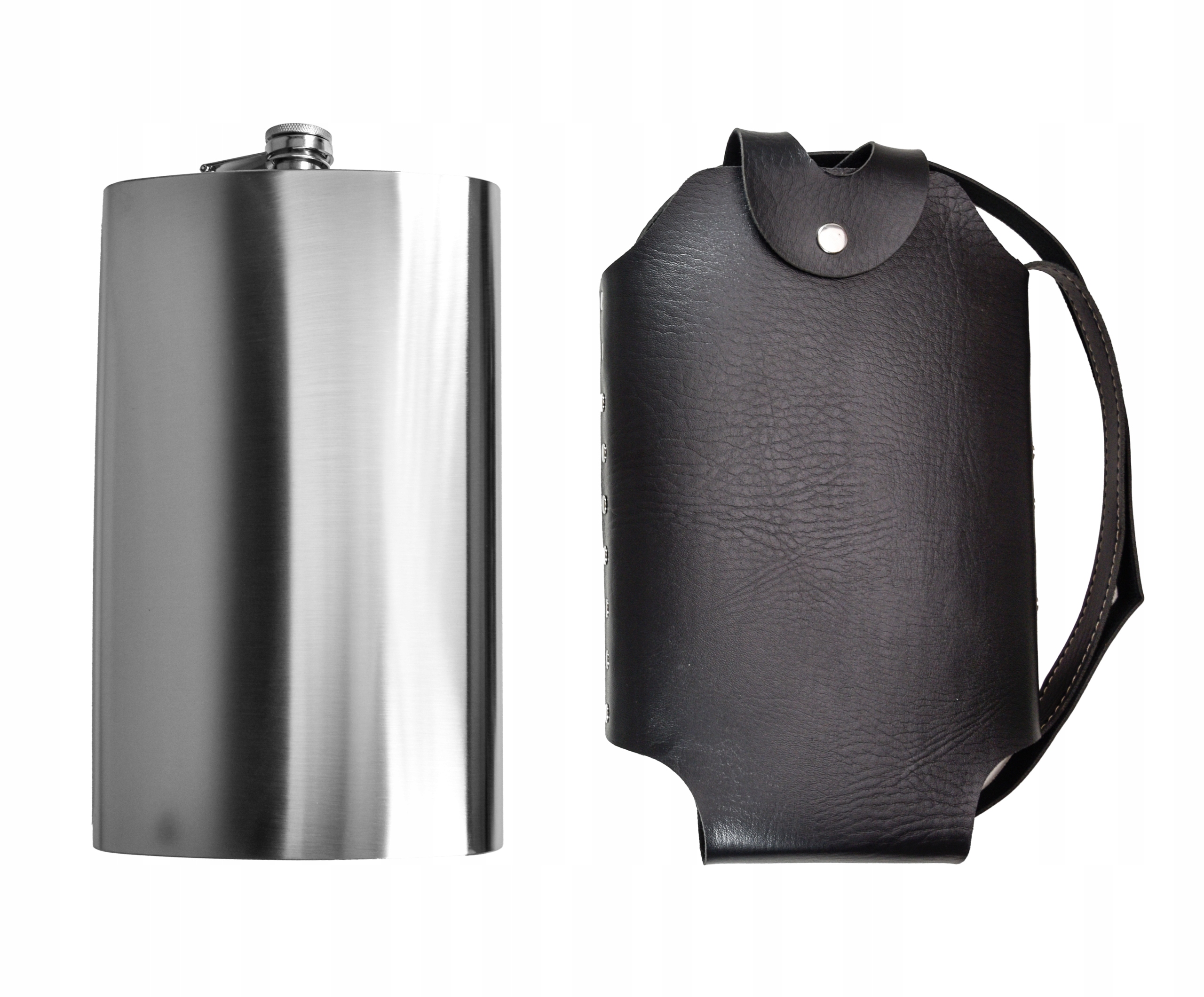 Placatka Velký Největší 1,9 Litru Ocel Menážka Pro Lovce Rybáře