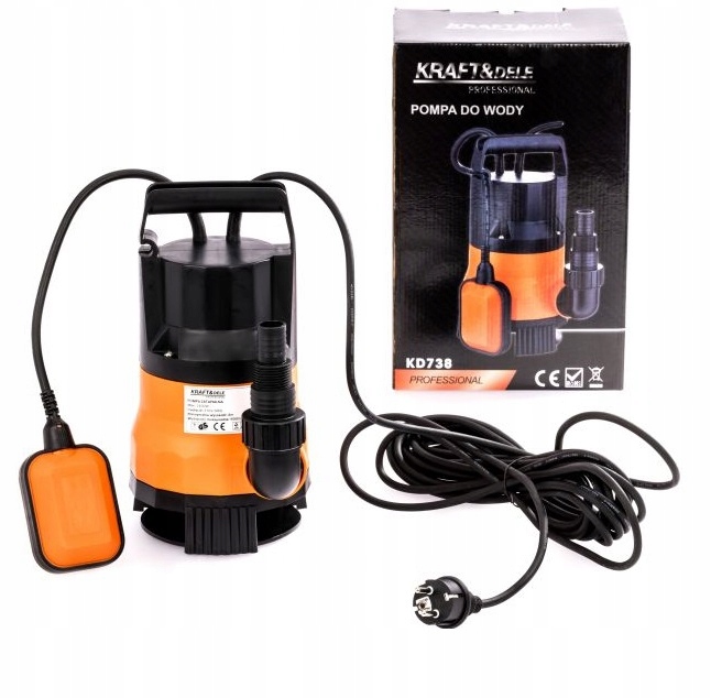 Pompa Do Wody Ogrodowa Zatapialna Do Podlewania Wypompowania Z Pływakiem