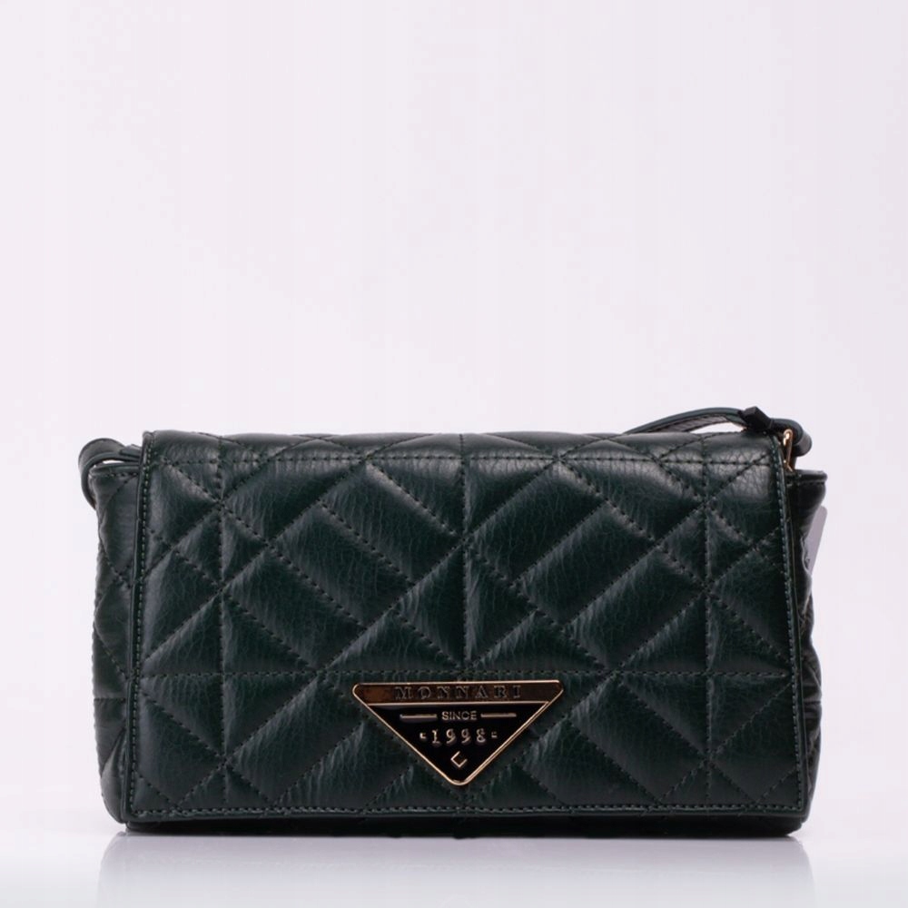 Tmavě Zelená Dámská Kabelka Přes Rameno Monnari, Prošívaná Eko Kůže