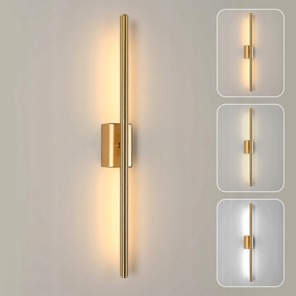 Nástěnná Led Lampa Vnitřní Zlatá Loftová Moderní 3000/4500/6500K