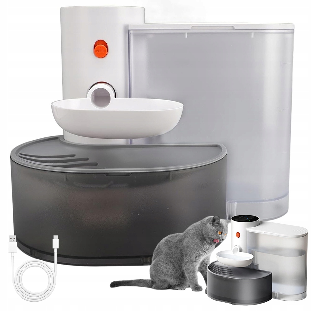 Levně Fontána Na Pití Pro Kočky S 3L Nádrží A Tichou Pumpou