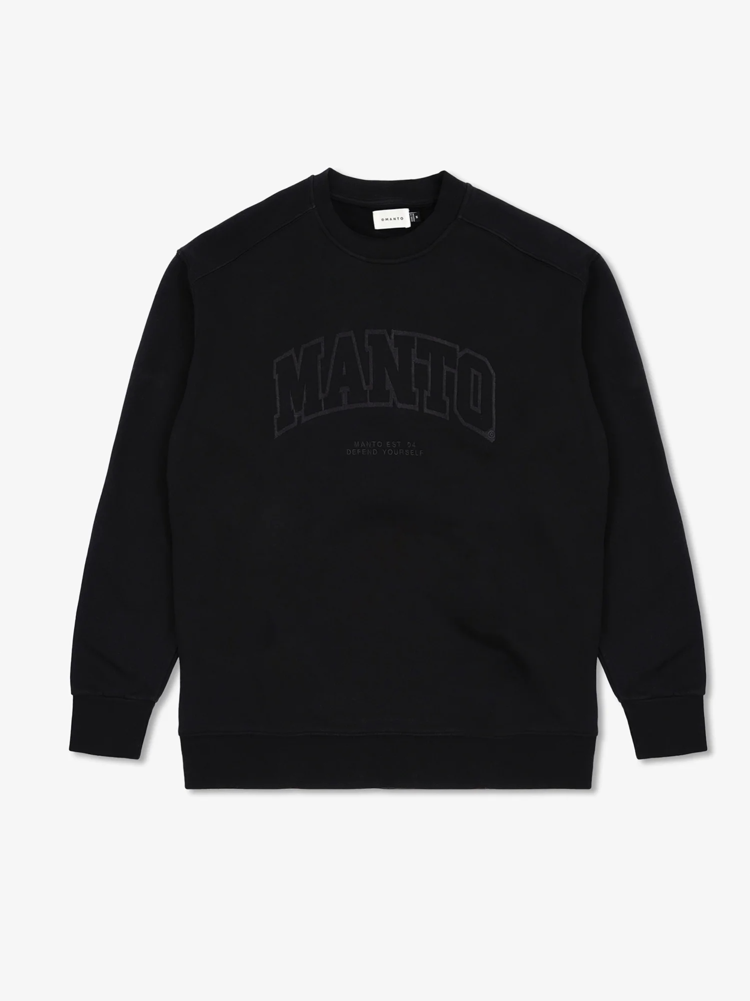 Manto Mikina Bez Kapuce Varsity Black L