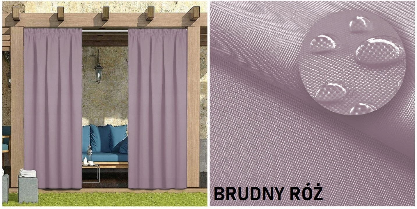 ZASŁONY OGRODOWE 155x200 DO ALTANY TARASU TUNEL Sezon całoroczny