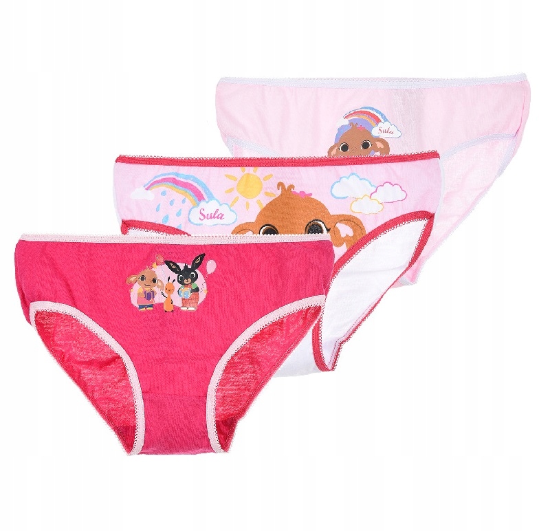 

3-pak majtek dla dziewczynki Sula Bing różowe R104