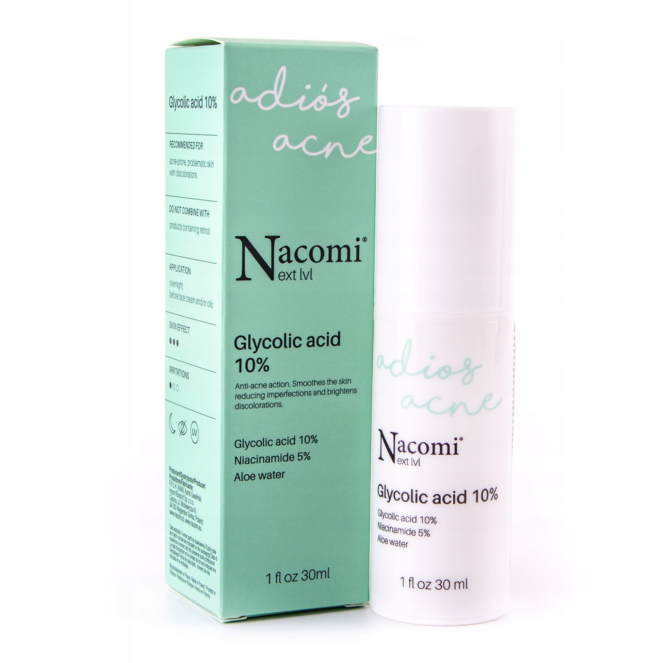 

Nacomi serum z wodą aloesową nawilżające 30ml