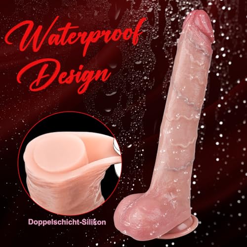 REALISTISCHER Duży Dildo 31cm Silikonowy Z Przyssawką Dla Kobiet — miniatura 7