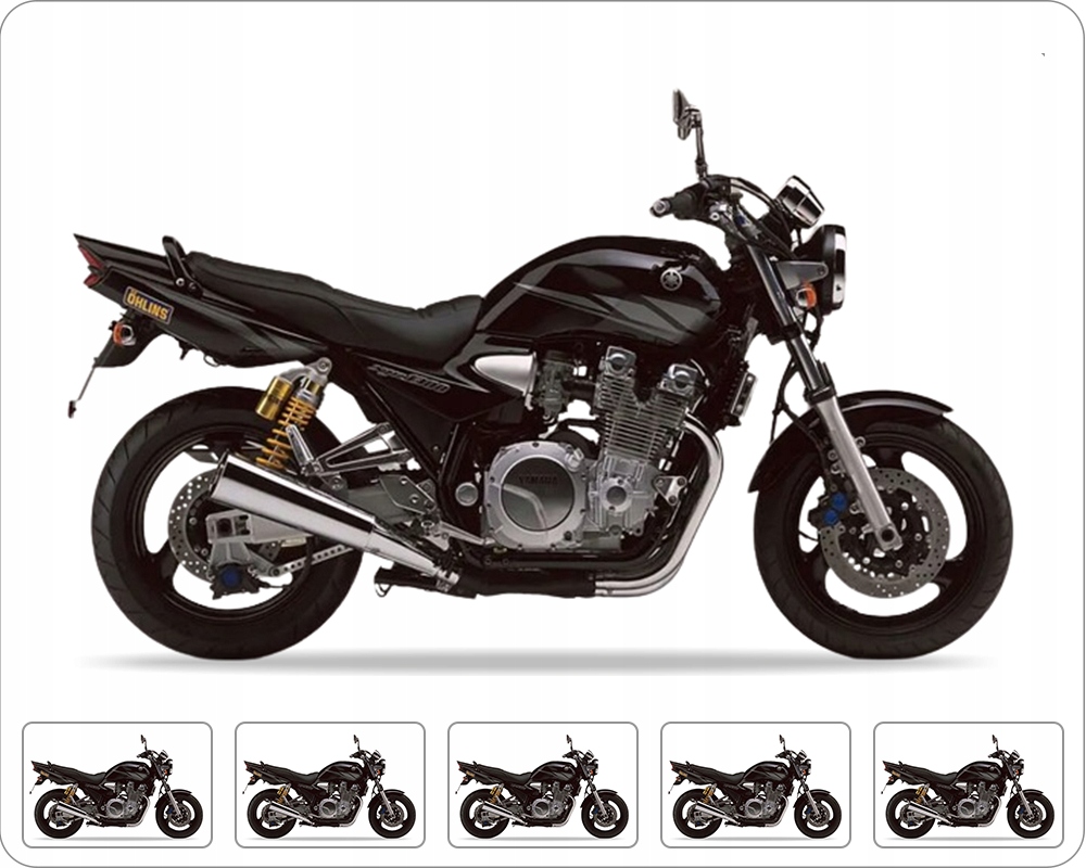 Samolepky Na Motocykl Juula Pro Yamaha Xjr 1300 2003 Černé 2