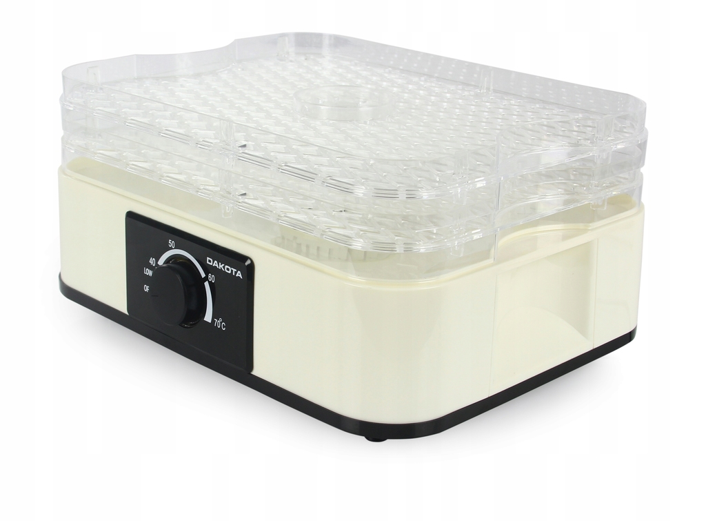 SUSZARKA SPOŻYWCZA DO GRZYBÓW OWOCÓW WARZYW REGULACJA ZIÓŁ SOLIDNA Kolor dominujący biały