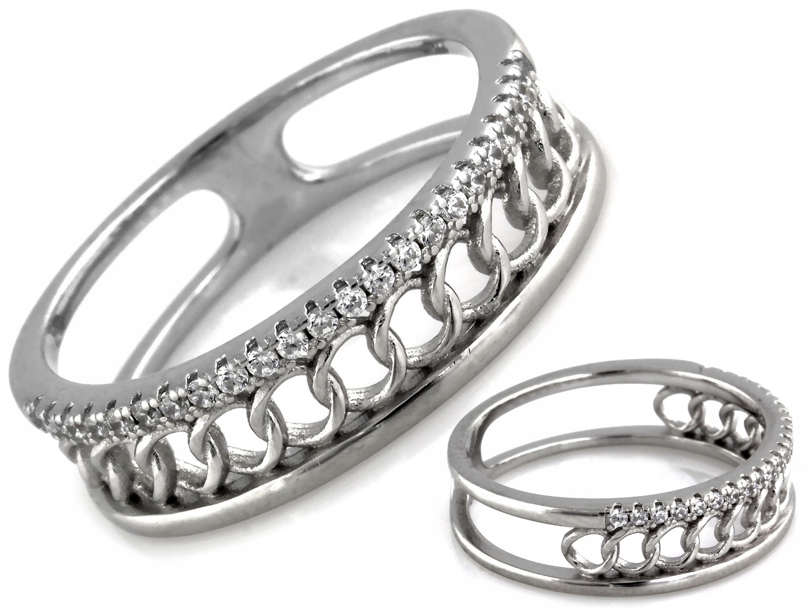 Dámský prstýnek s zirkony 925 Trendy 2.77 g, velikost 17