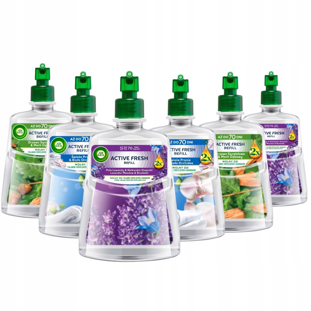 Air Wick Active Fresh Oceánský vánek Bílé květy Květ bavlny 6x228 ml