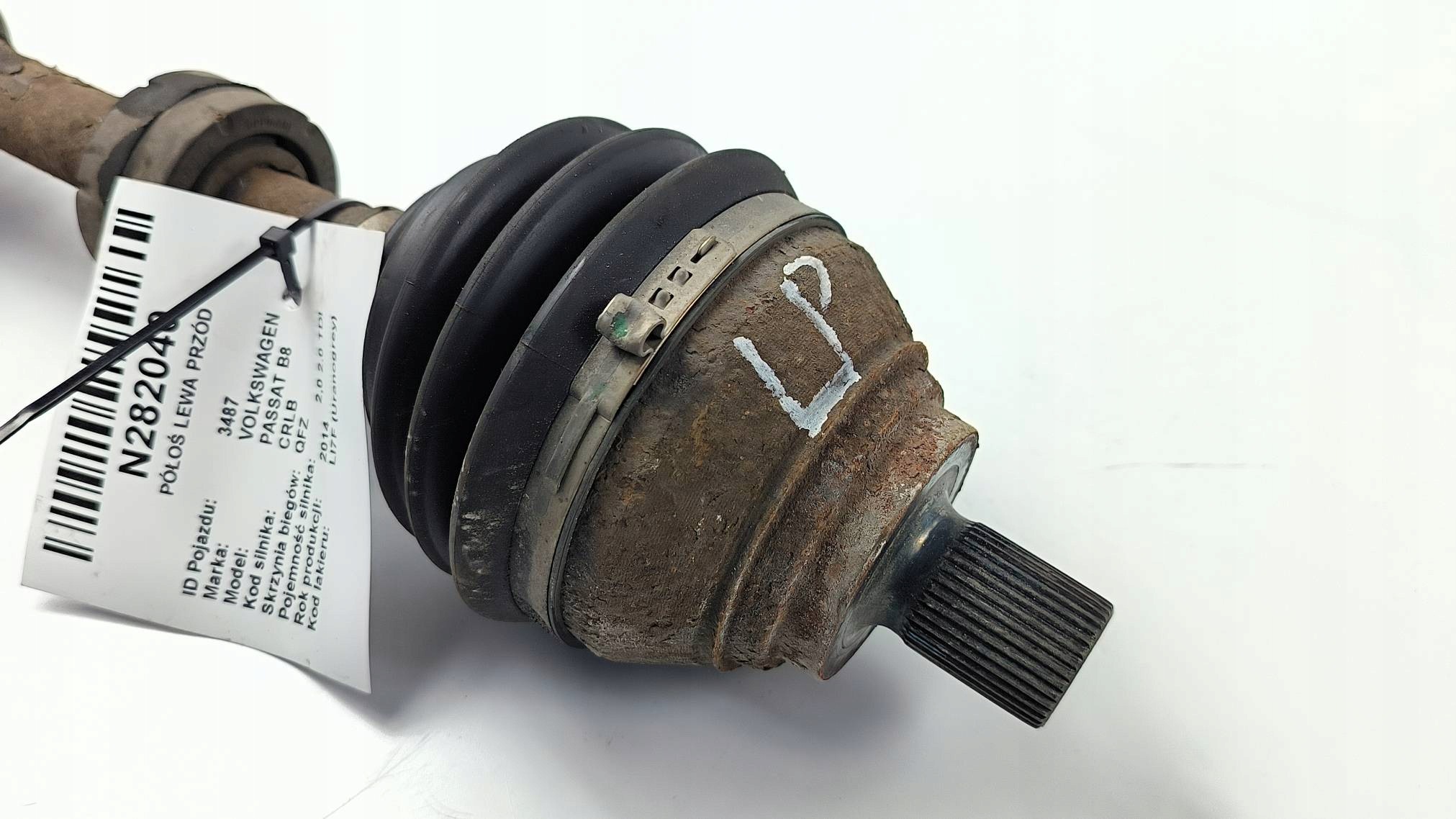 semi-axis left front 2.0 TDI VOLKSWAGEN PASSAT B8