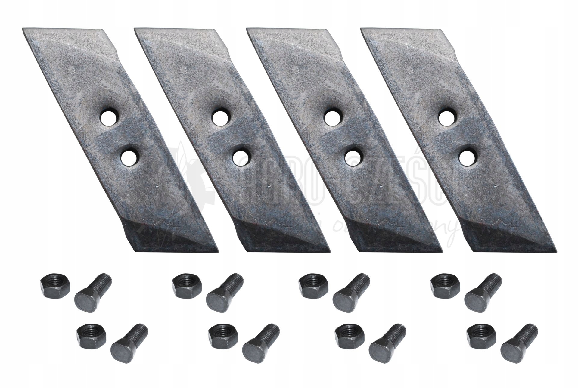 KVERNELAND KOMPLET 4xDŁUTO 053090 PRAWE + ŚRUBY BELLOTA