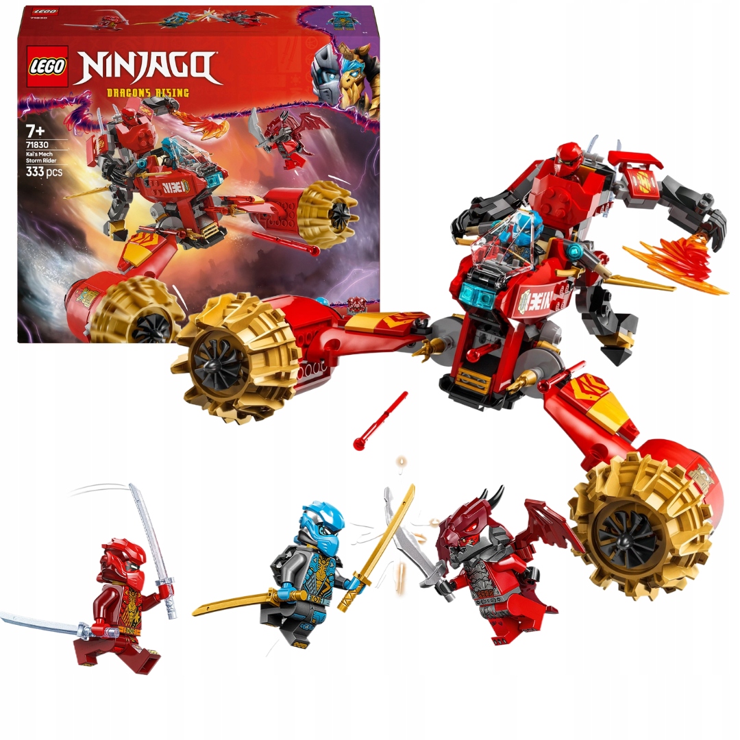 Lego 71830 Ninjago Bouřkový jezdec-mech Kaia Multifunkční vozidlo