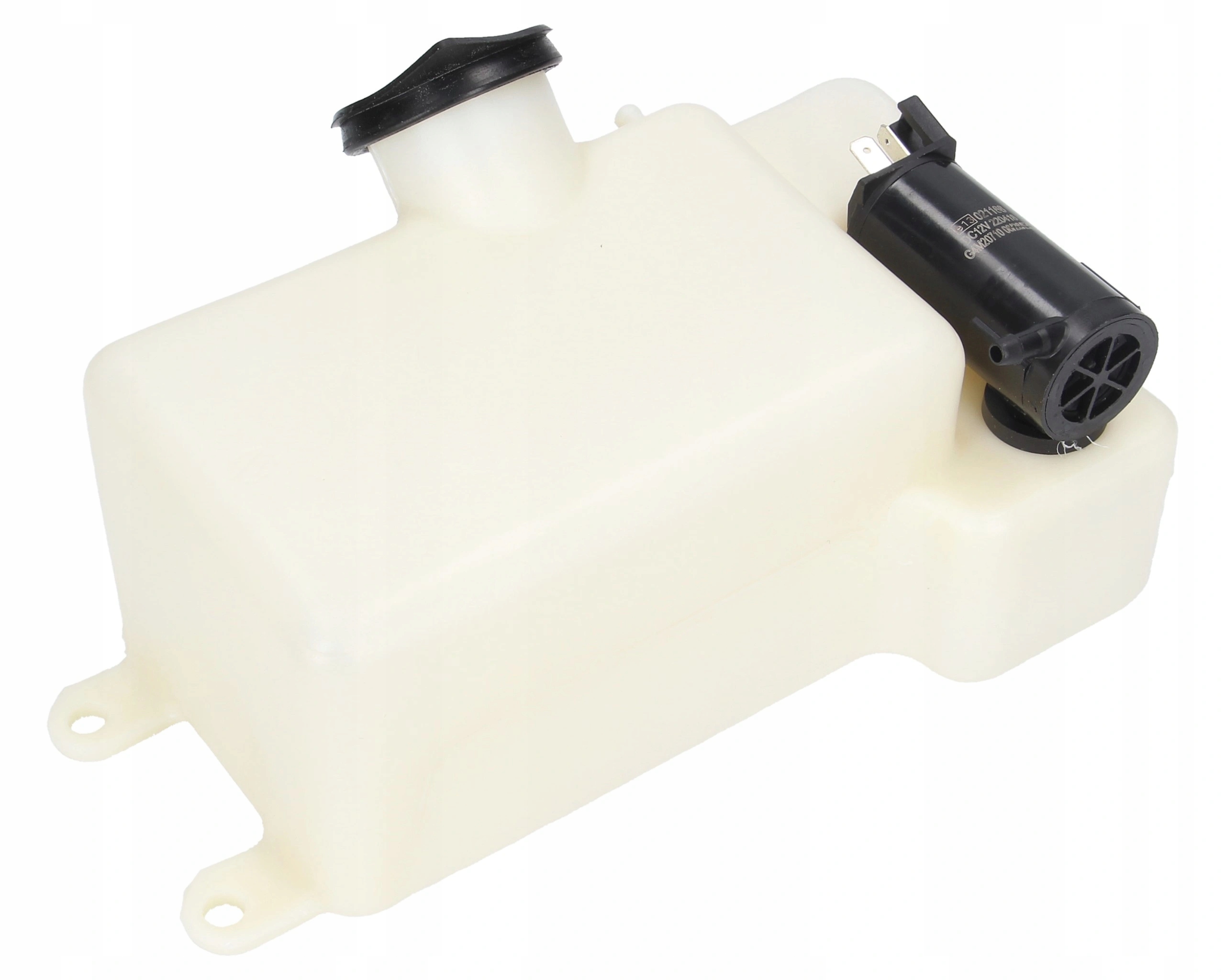 nádrž na kapalinu do ostřikovačů pro traktor a bagr 1,4 l s pumpou 12 V