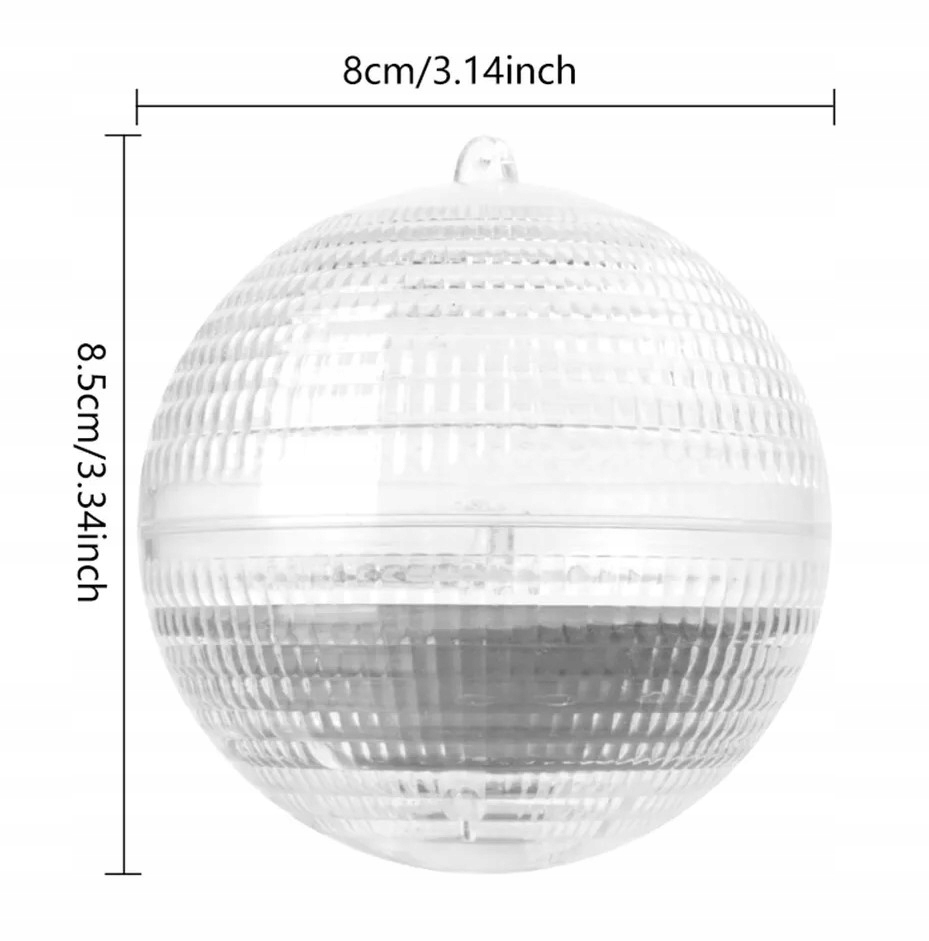 LAMPA SOLARNA PŁYWAJĄCA DO BASENU OCZKA JACUZZI OGRODU 7 KOLORÓW LED RGB Liczba sztuk 1 szt.