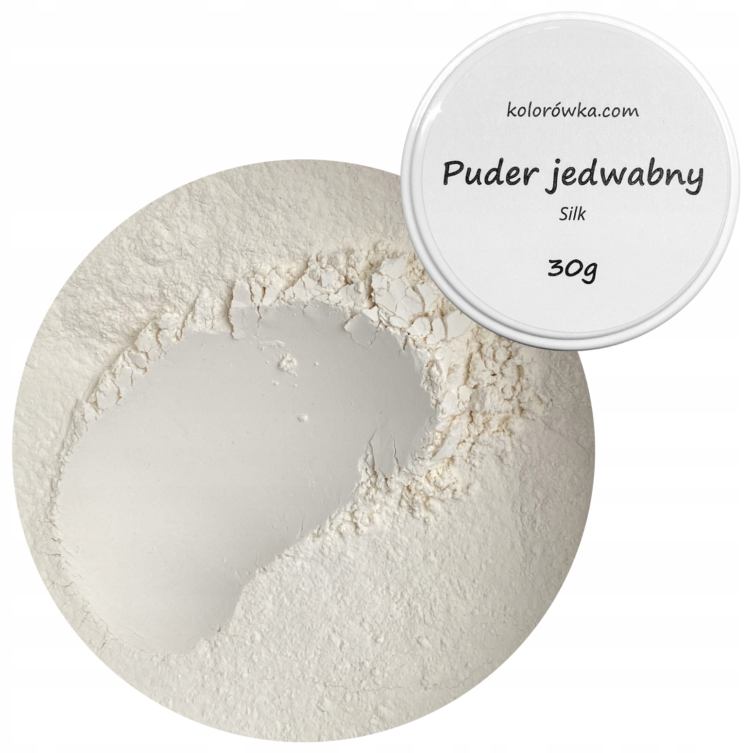 Puder jedwabny Silk naturalny matujący odżywia pielęgnacja soft-focus 30g