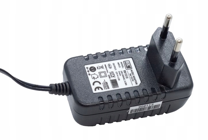 

Zasilacz Impulsowy 12V/1A DC 2.1/5.5 EB1212