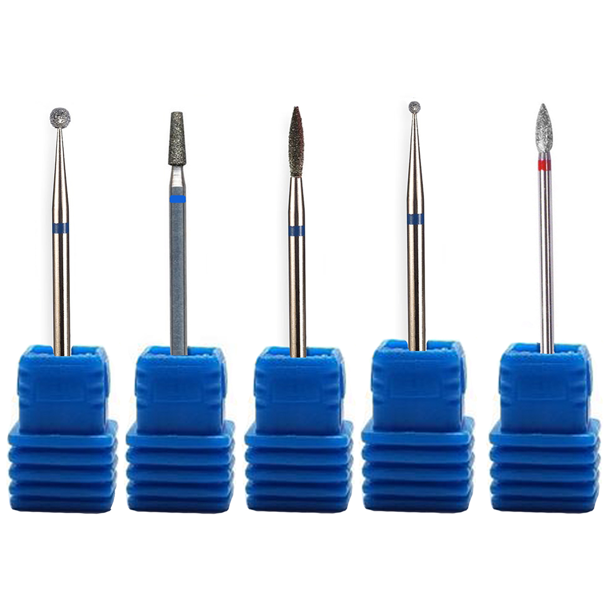 

Zestaw frezów diamentowych Red-Ice 5 sztuk srebrne