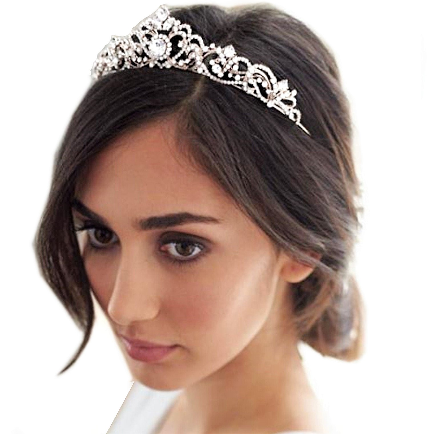 

Diadem Tiara ślubna Korona włosów Wianek Komunijny