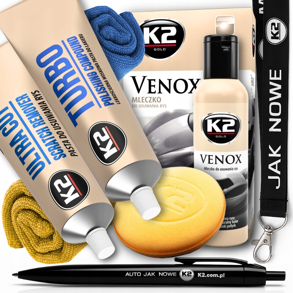 Zestaw usuwanie rys woskowanie lakieru karoserii Samochodu Auta Venox Pad