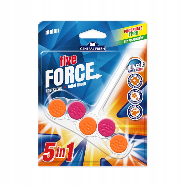 

General Koszyk do Wc Kulki Five Force Melon 50g