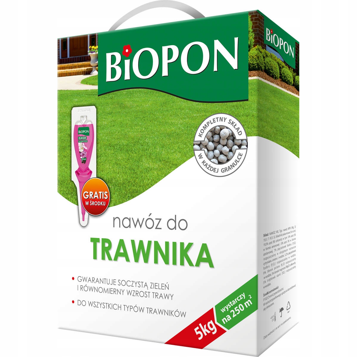

Nawóz Do trawnika 5kg Biopon